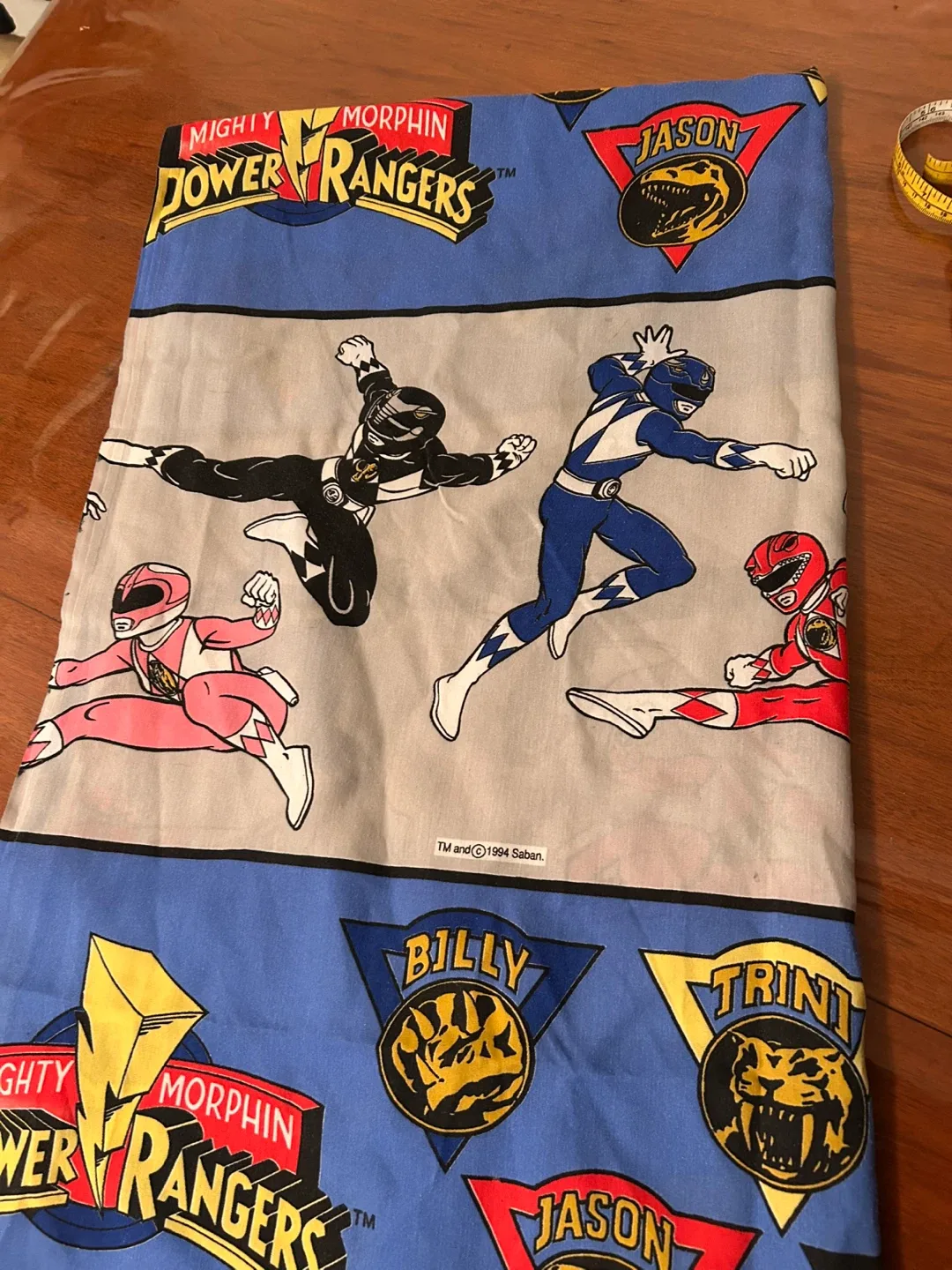 Vintage 1994 Power Rangers Twin Bed Sheet Set thumbnail