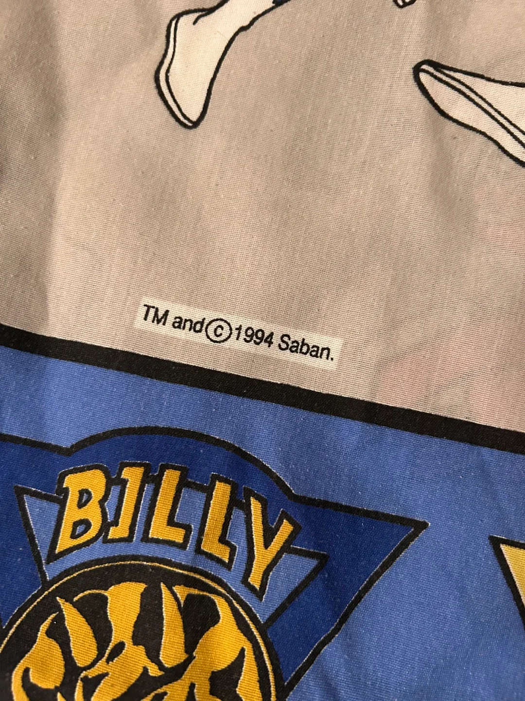 Vintage 1994 Power Rangers Twin Bed Sheet Set image indicator(3)