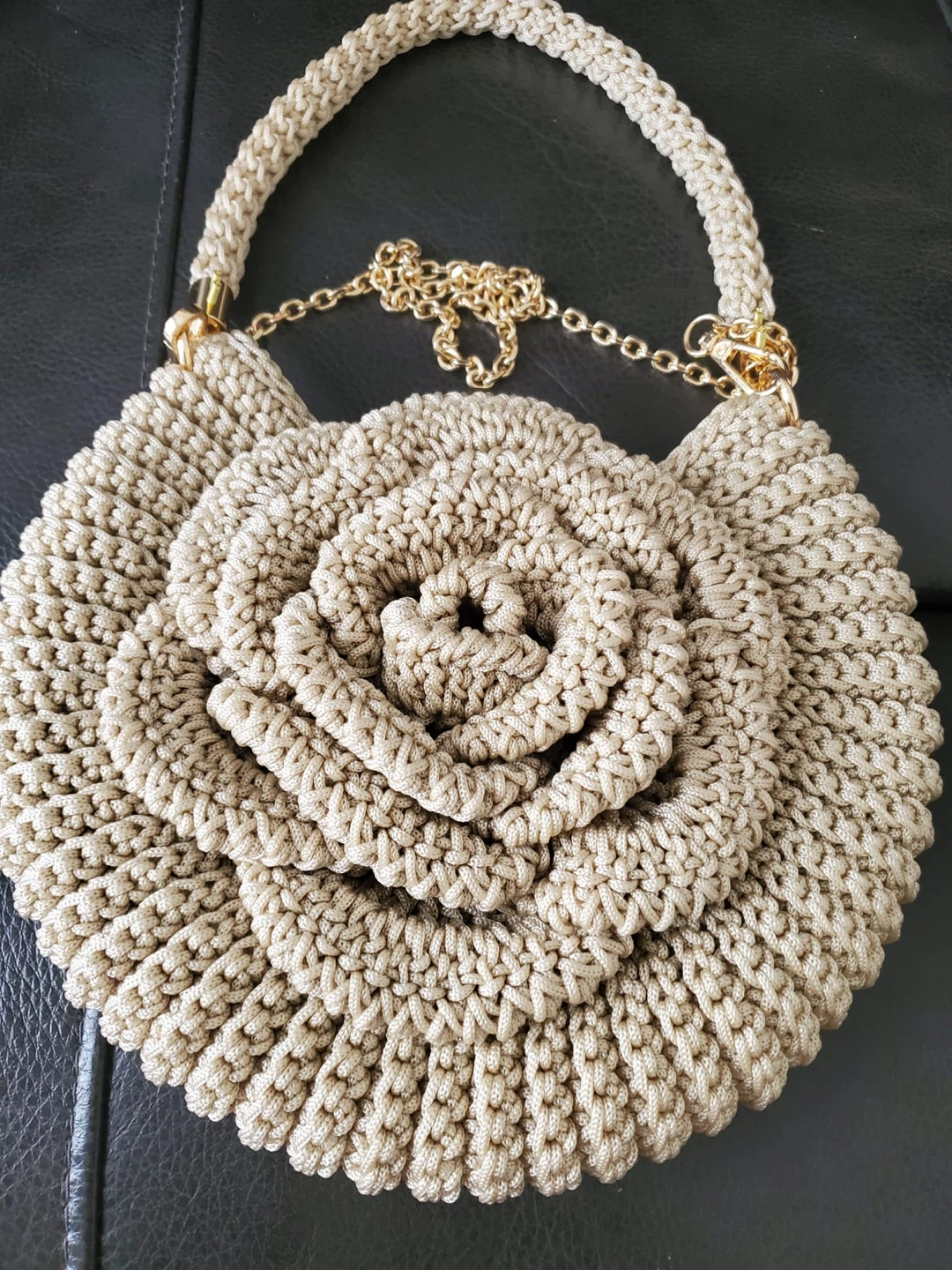 Handmade Crochet Flower Bag - photo 3