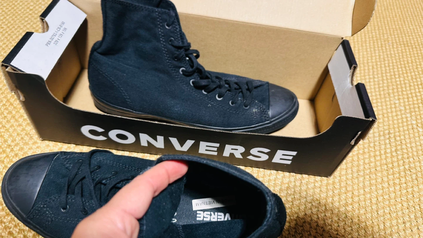 Converse All Star High Top Black, US 8