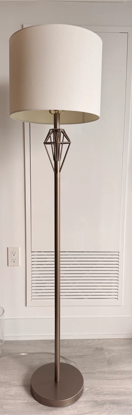 Floor Lamp with Diamond Accent - Home Decor