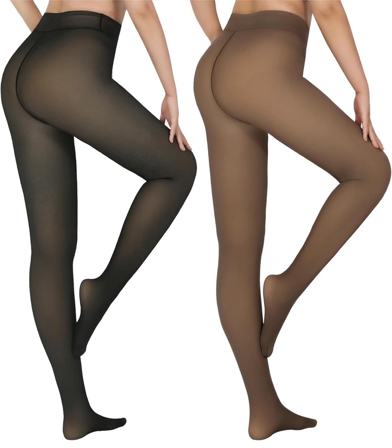 Fleece Lined Tights - Comfortable & Warm!