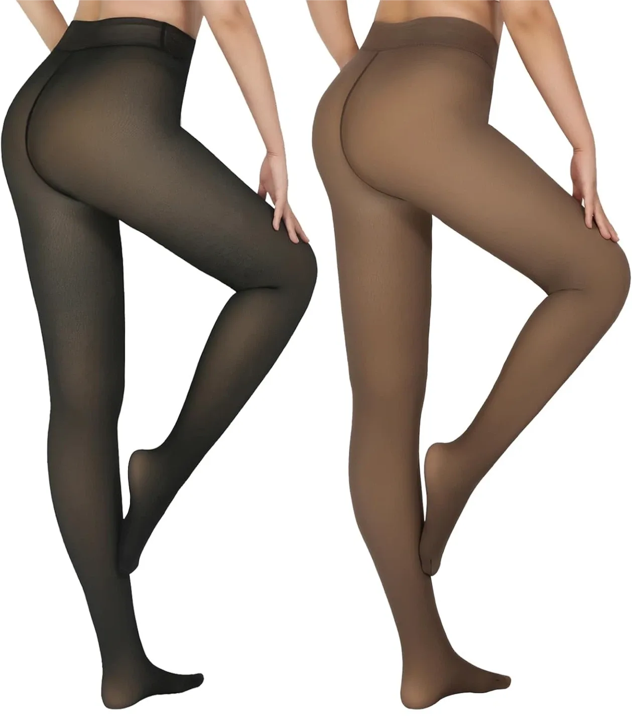 Fleece Lined Tights - Comfortable & Warm! thumbnail