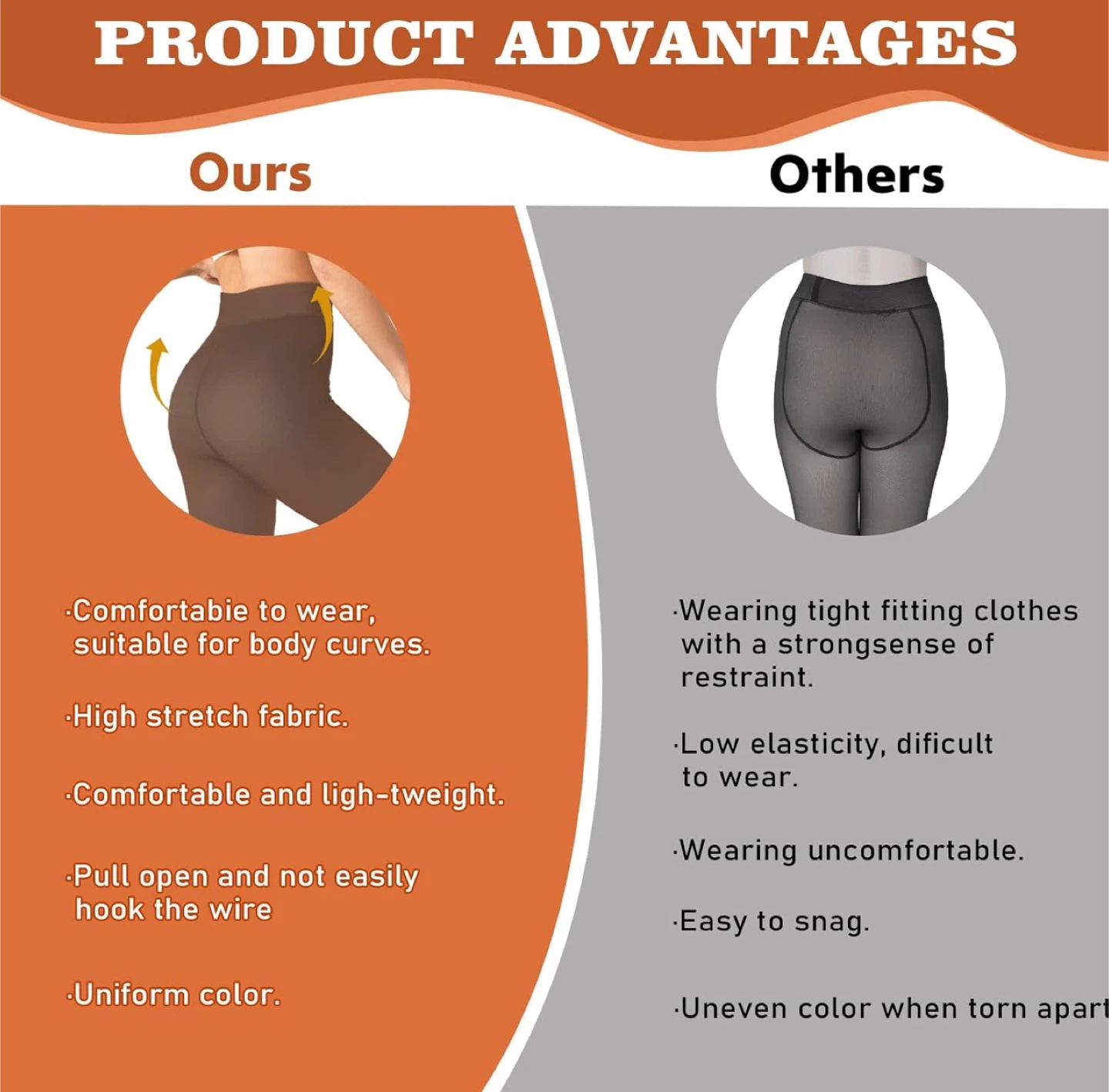 Fleece Lined Tights - Comfortable & Warm! - photo 3