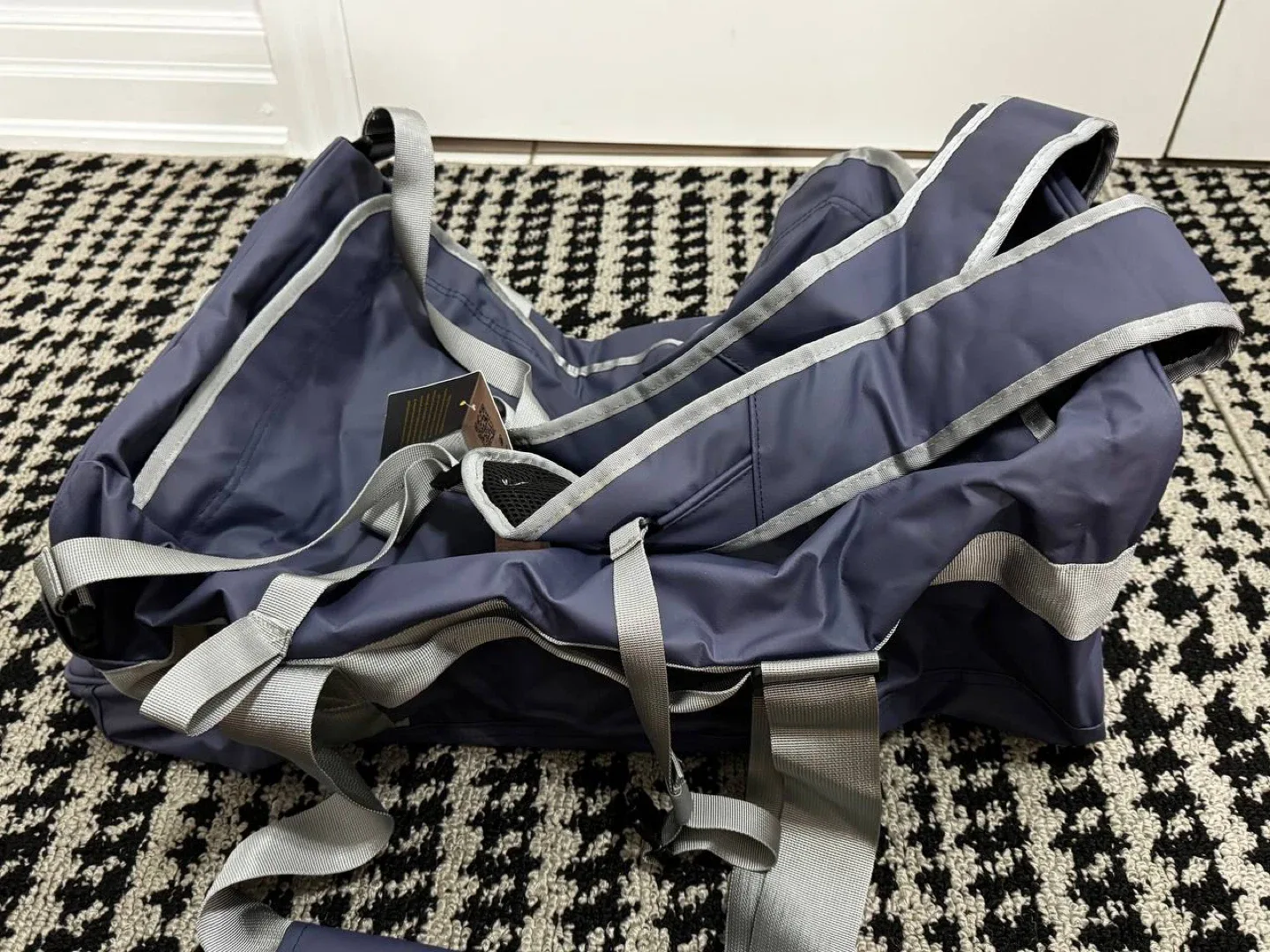 MIER Blue 60L Water Resistant Convertible Duffle Backpack image indicator(7)