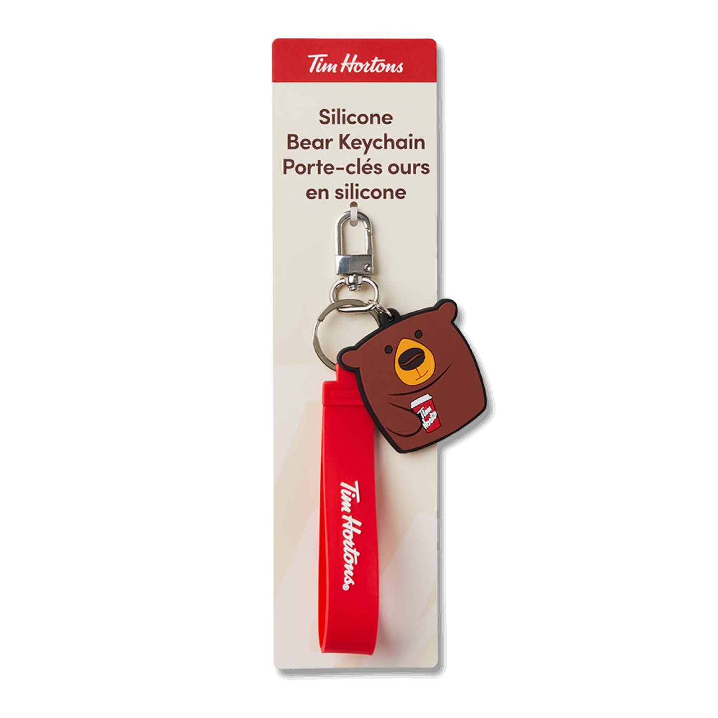 BRAND NEW! Tim Hortons - Bear Silicone Keychain