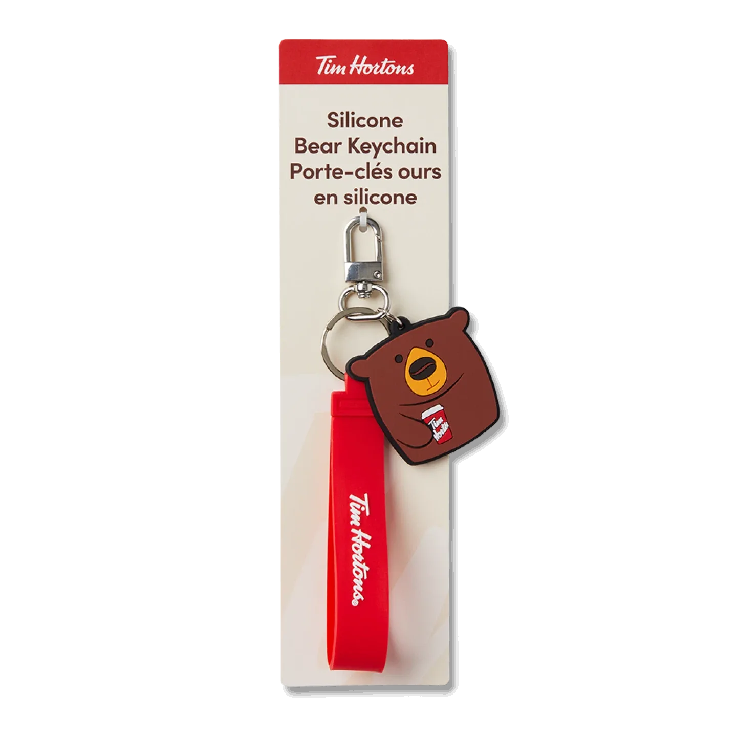 BRAND NEW! Tim Hortons - Bear Silicone Keychain thumbnail