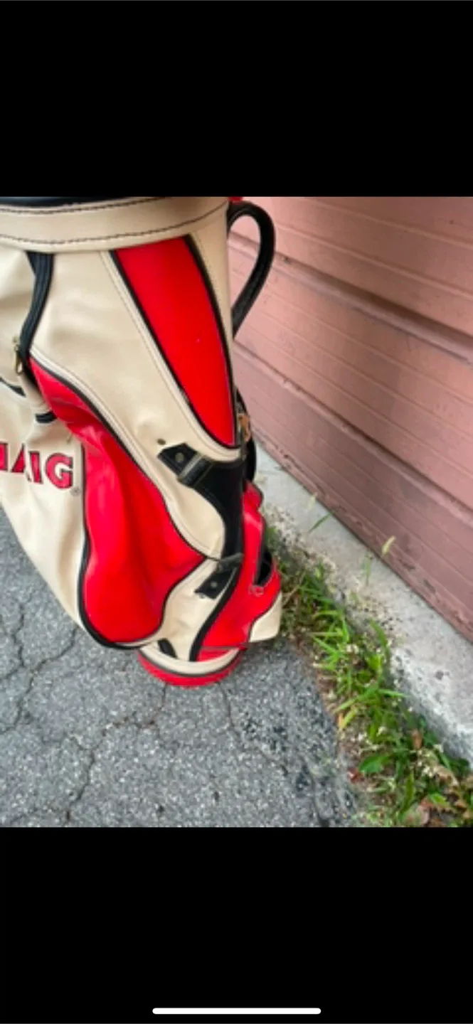 Haig Golf Bag - Red and Beige image indicator(2)