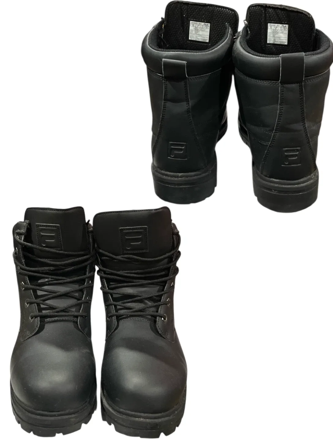 FILA Men's Black Leather Work Boots - Size 13 image indicator(2)