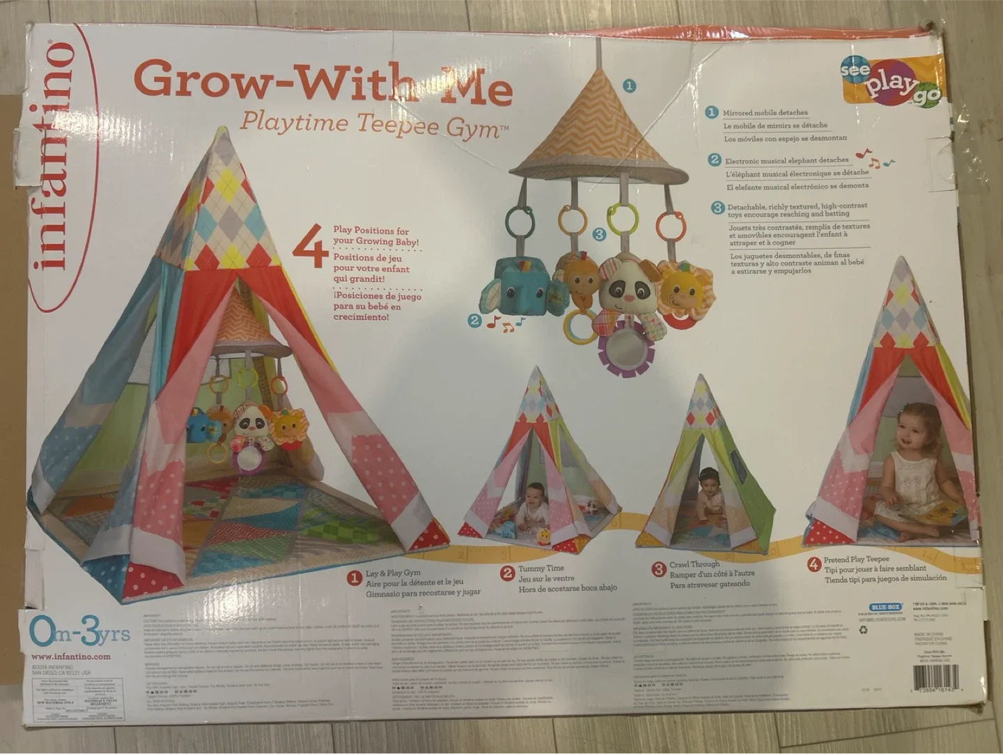 Infantino Grow-With-Me Playtime Teepee Gym image indicator(2)