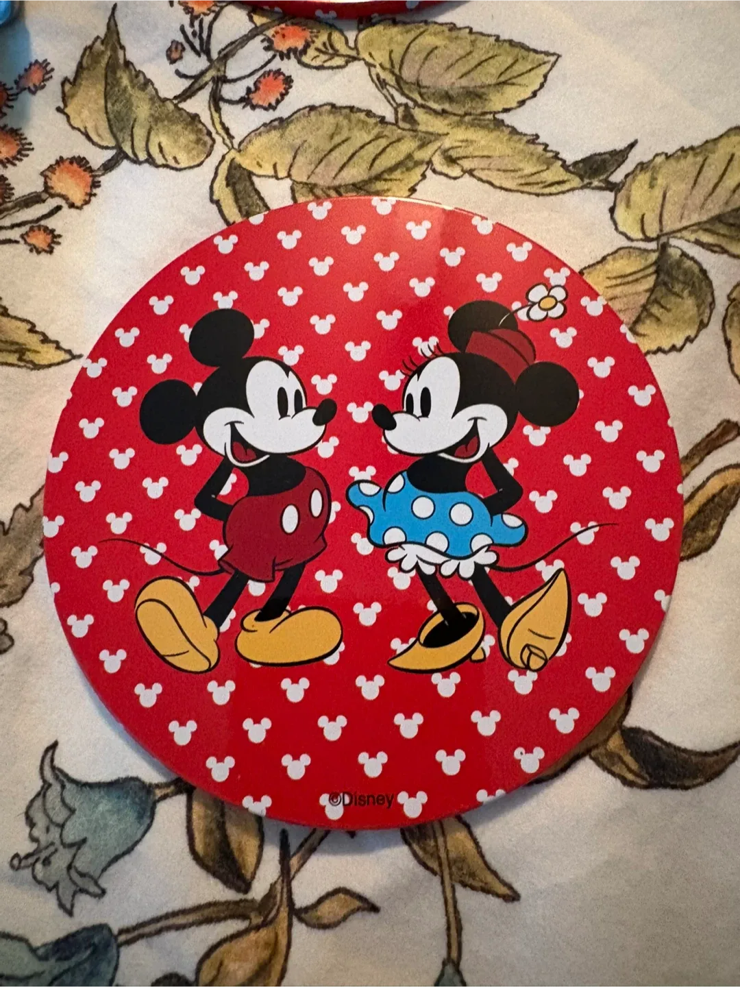 DISNEY Mickey Mouse & Minnie Mouse Coaster set of x6 + holder! image indicator(7)