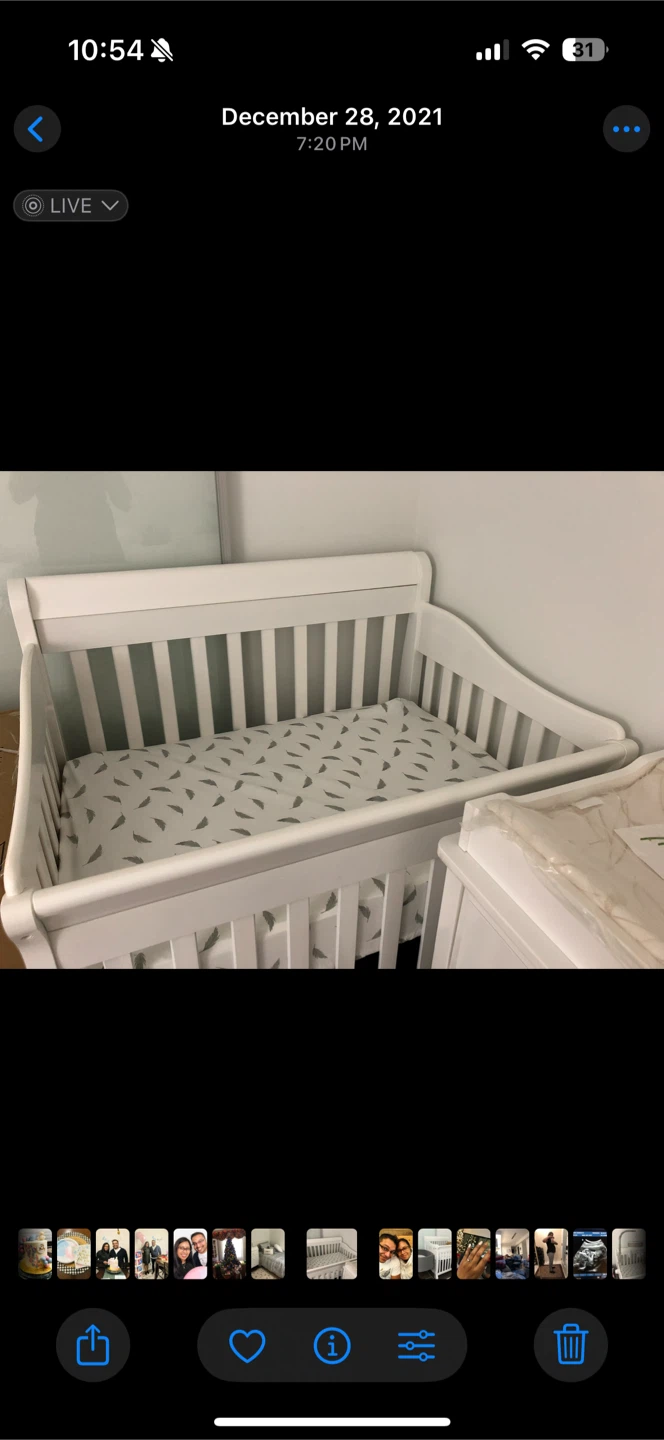 White Baby Crib
