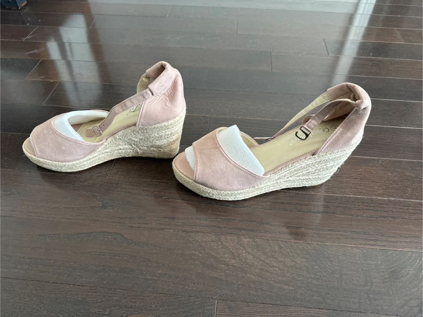 New Crystal Orchid Wedge Sandals  size 10 image indicator(2)