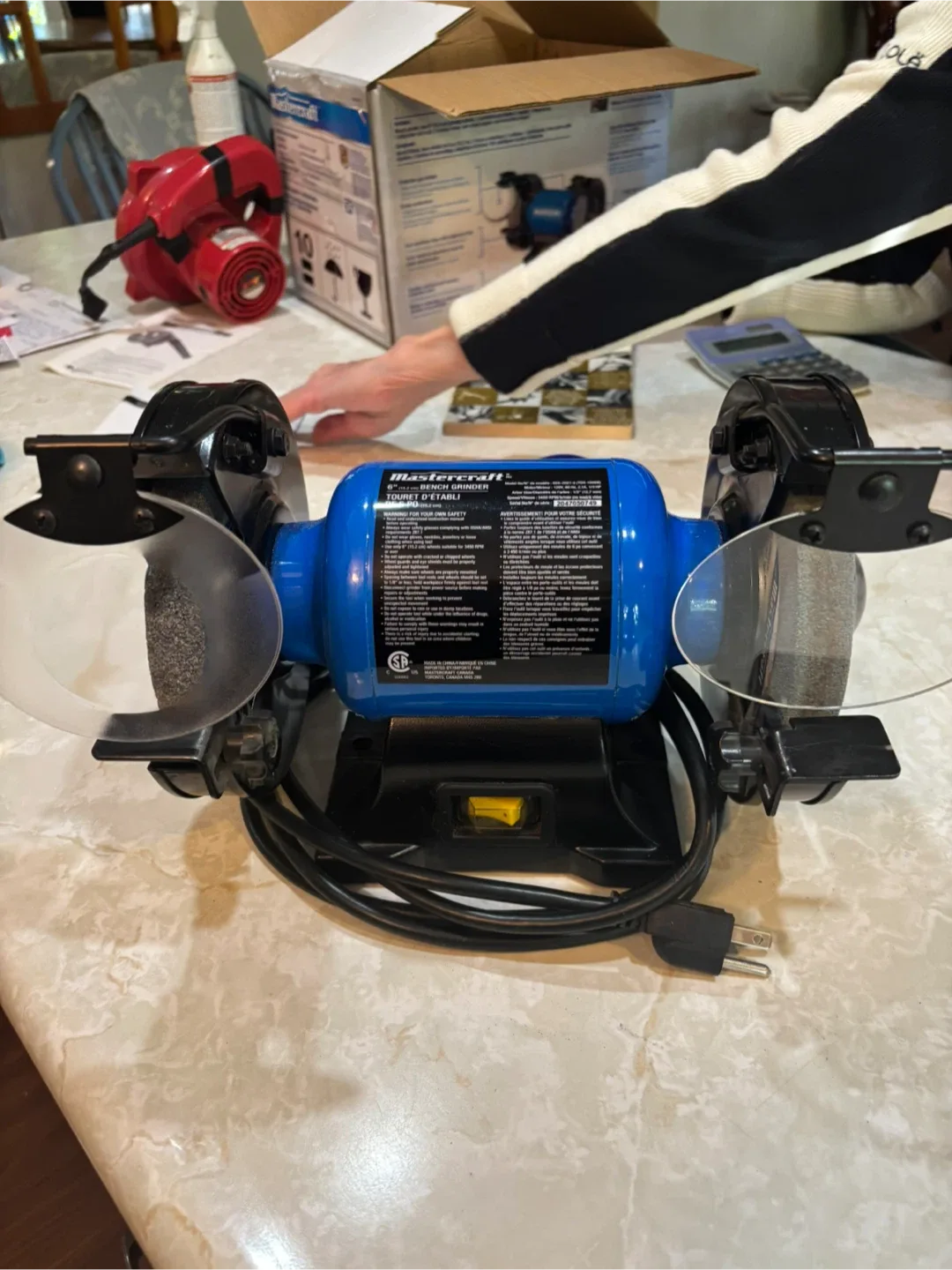 Mastercraft 6" Bench Grinder image indicator(4)