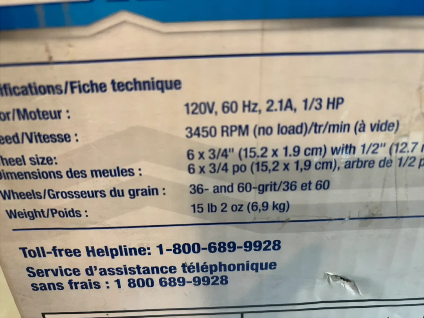 Mastercraft 6" Bench Grinder image indicator(8)