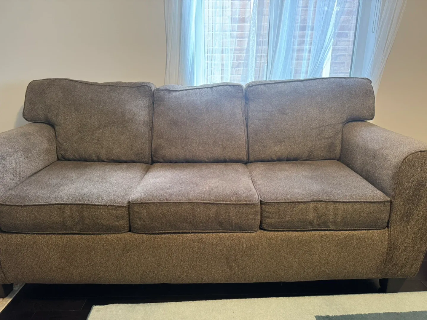 Brown Fabric Sofa image indicator(3)