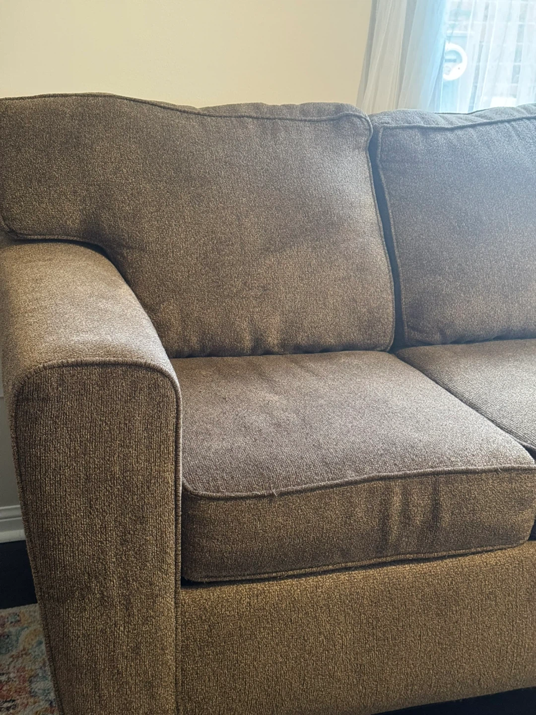 Brown Fabric Sofa - photo 4