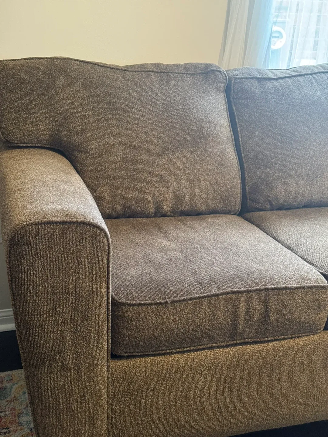 Brown Fabric Sofa image indicator(4)