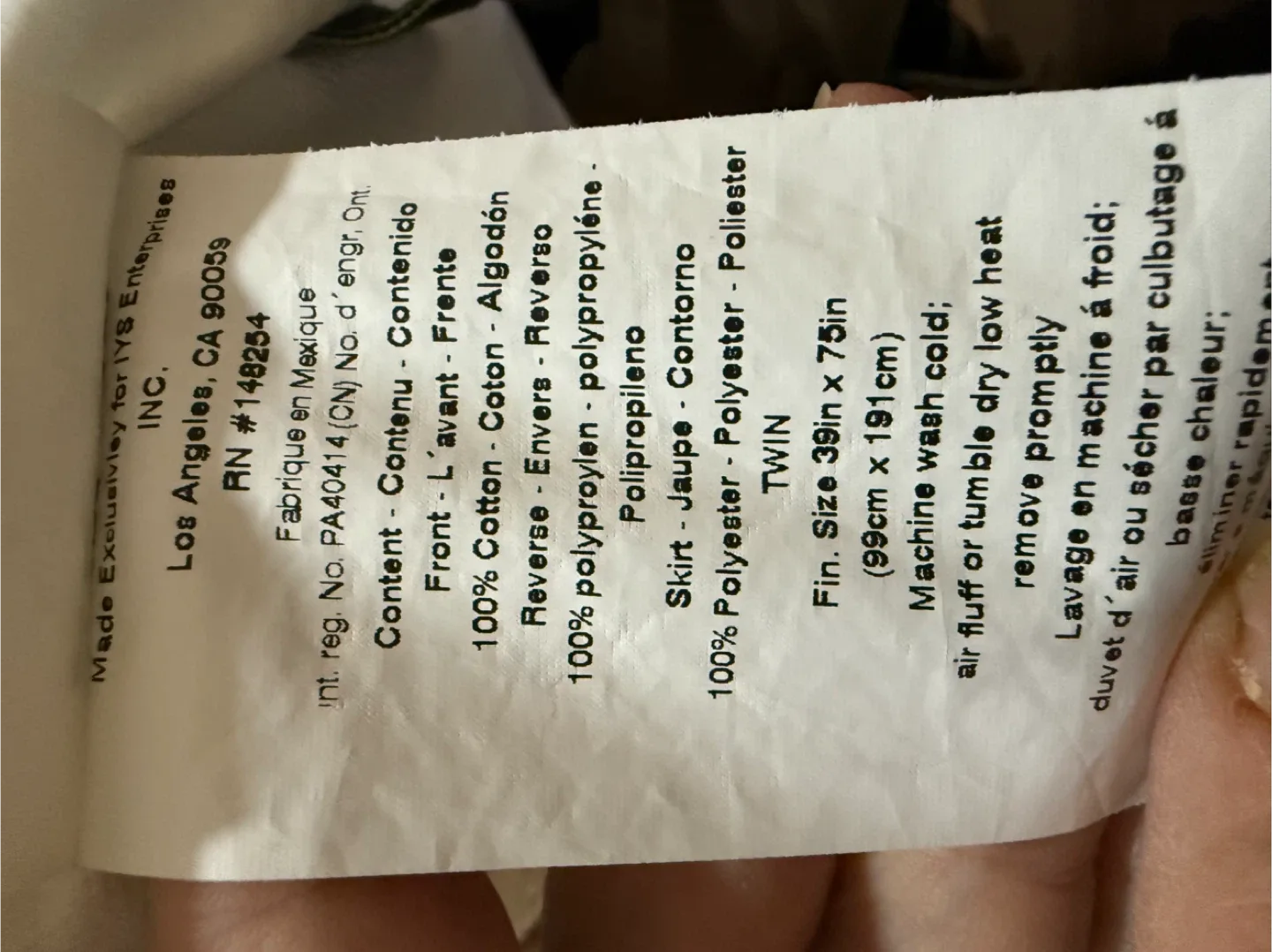 Twin bed mattress pad/protector-100% cotton exterior image indicator(4)