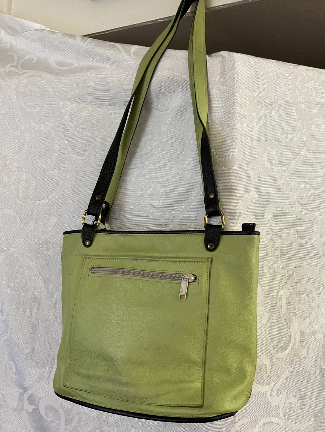 🥕Leather Purse - Green - photo 4