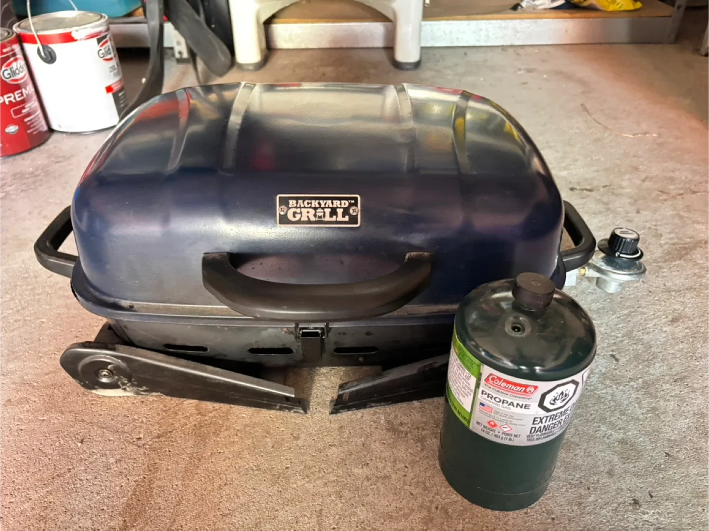 Martin Portable BBQ with Coleman Butane Gas image indicator(6)