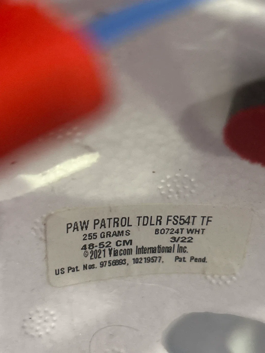 Paw Patrol Toddler Helmet - Size 48-52cm image indicator(3)