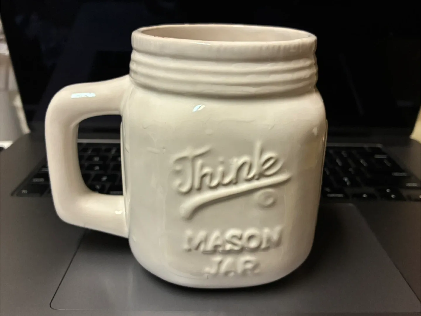 🥕 Pair of “Think Mason Jar” Ceramic Mugs image indicator(2)