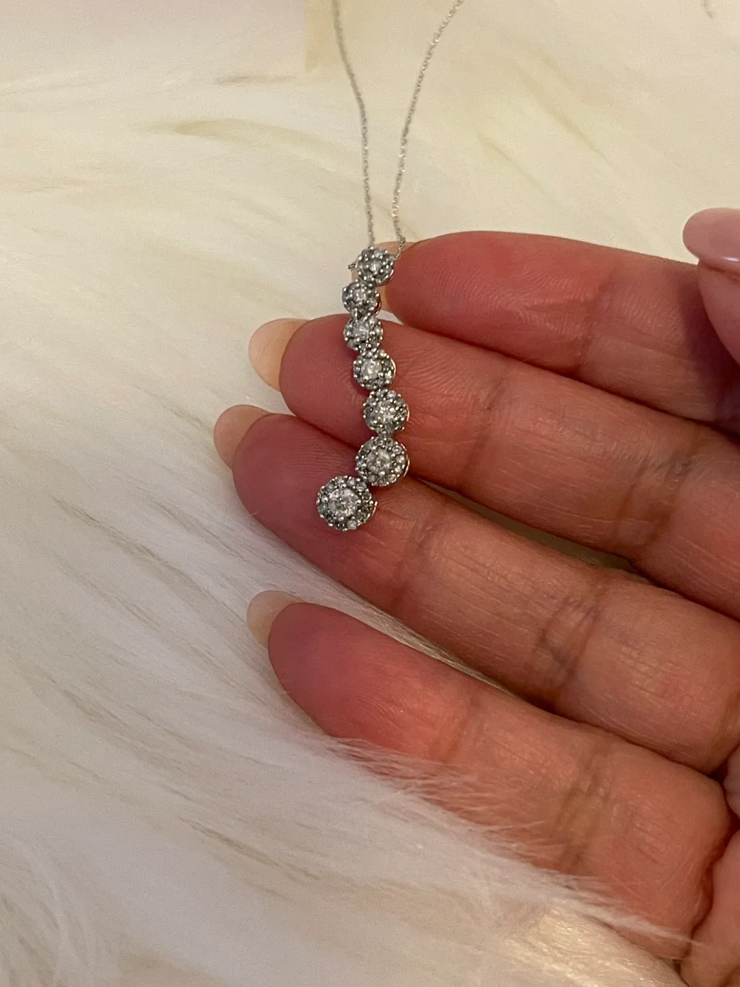 Practically New : 10kt JBWR white gold Diamond .50ctw  Journey image indicator(4)