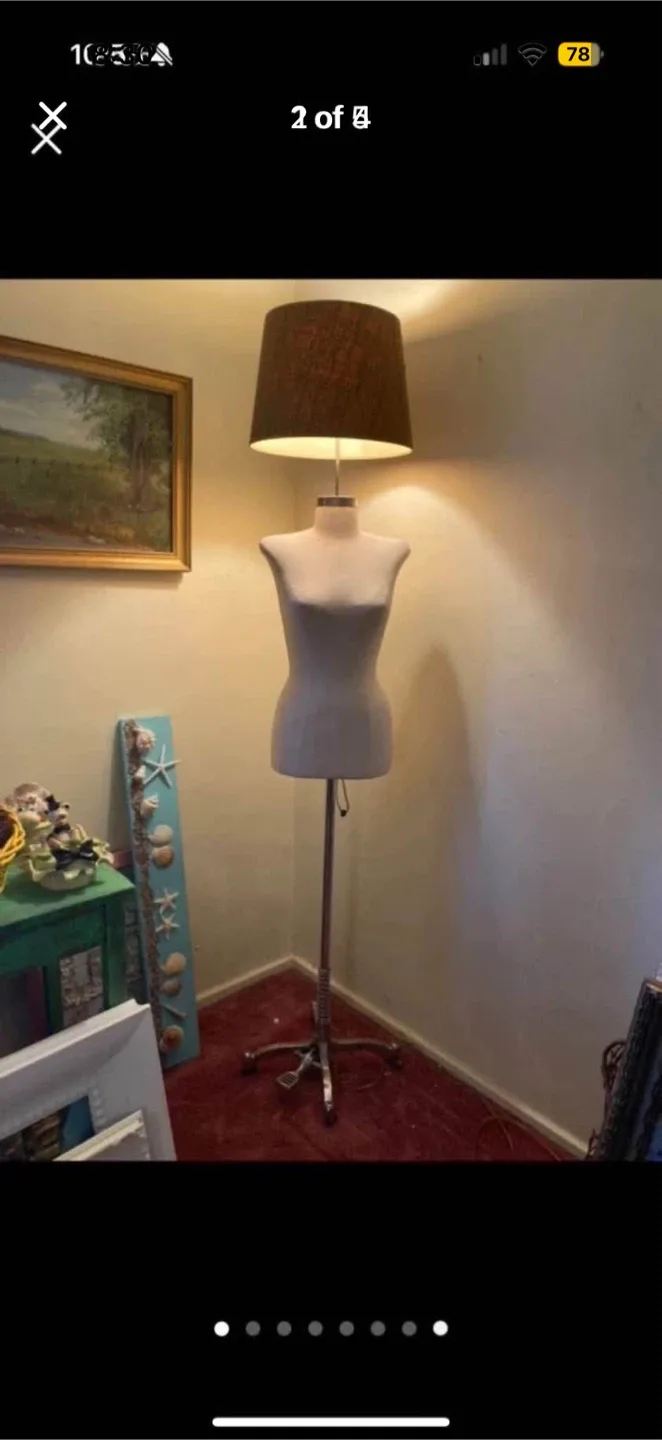 Dress form floor lamp image indicator(2)