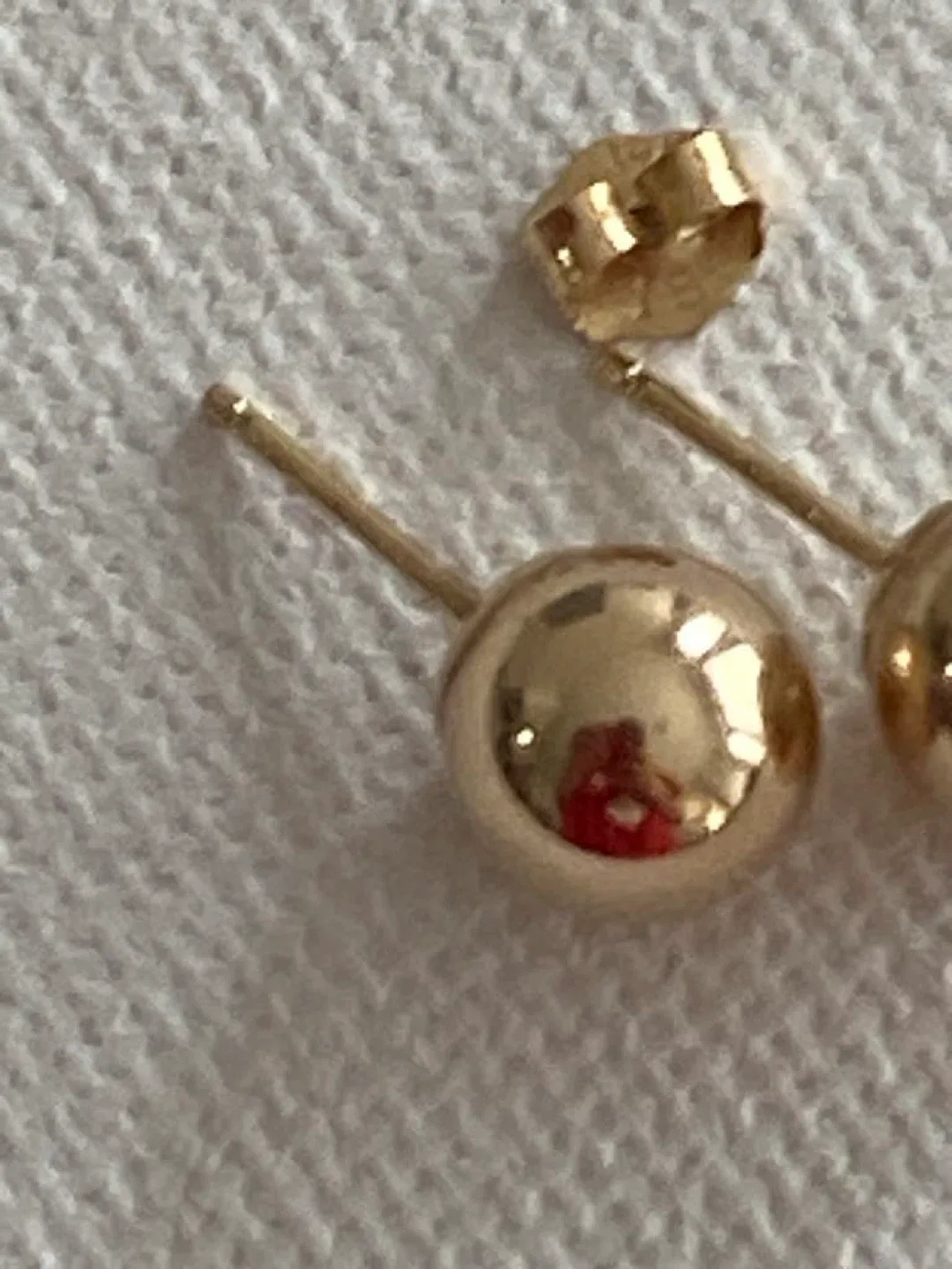 14k YellowGild Elegant Balls Stud Earrings (lightweight) image indicator(4)