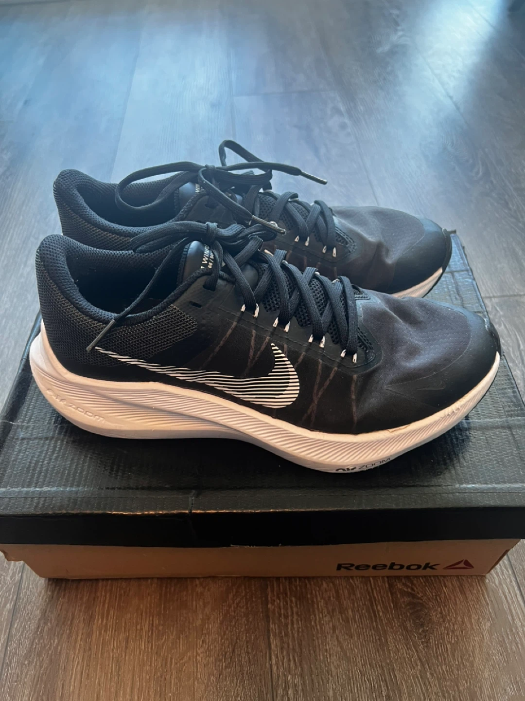 Nike Zoom Winflo 8 Black Running Shoes - Size 8