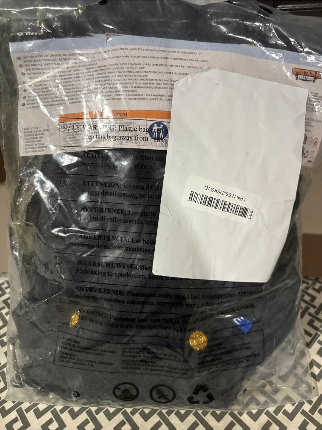 Brand new- Spooktacular Creations Police Costume image indicator(4)