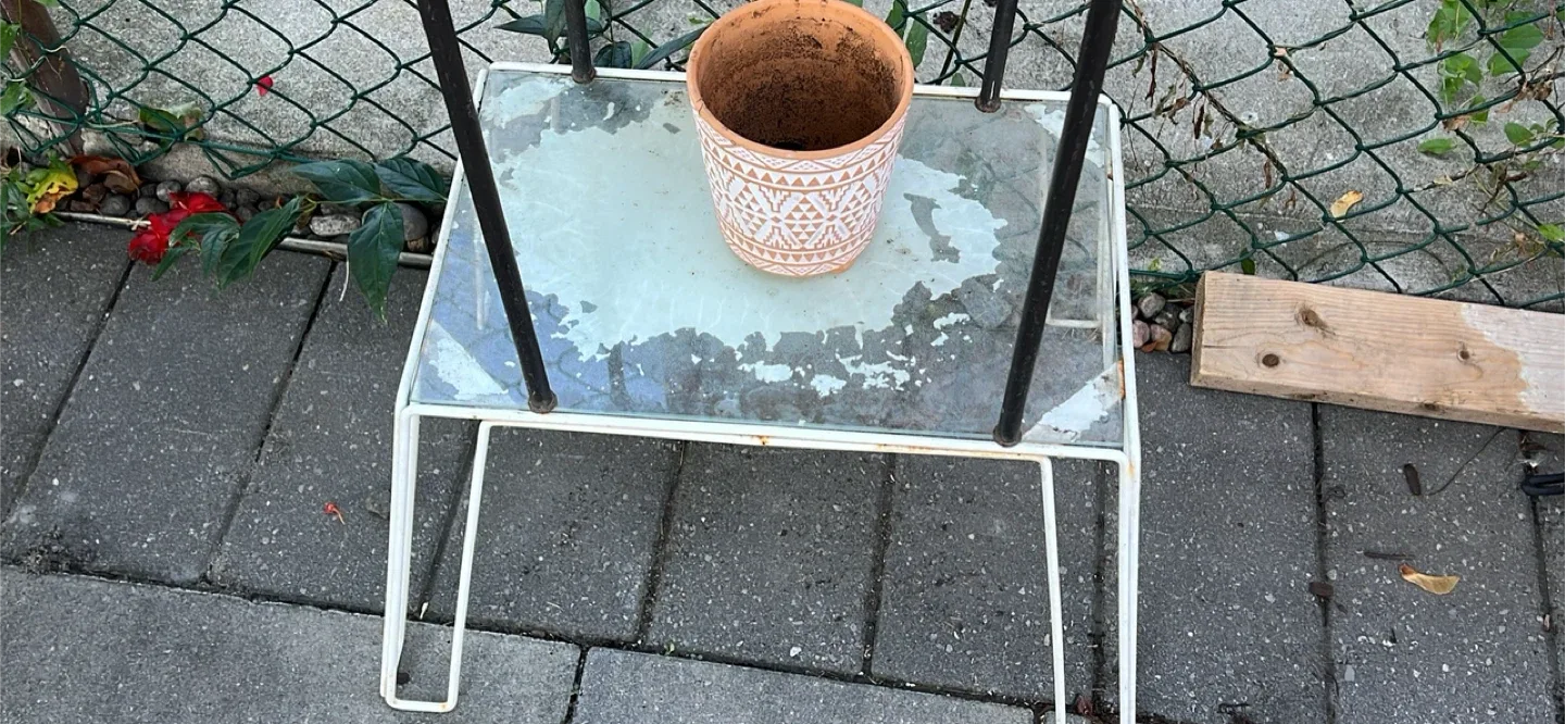 Small Glass Top Table thumbnail