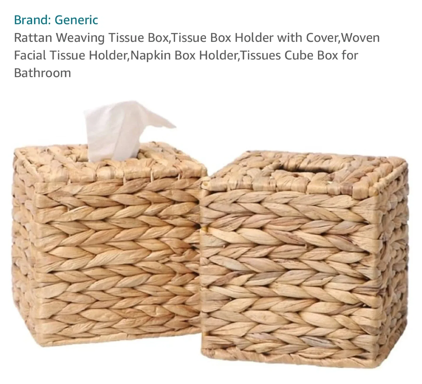 Rattan Weaving Tissue Box🥕🥕🥕 thumbnail