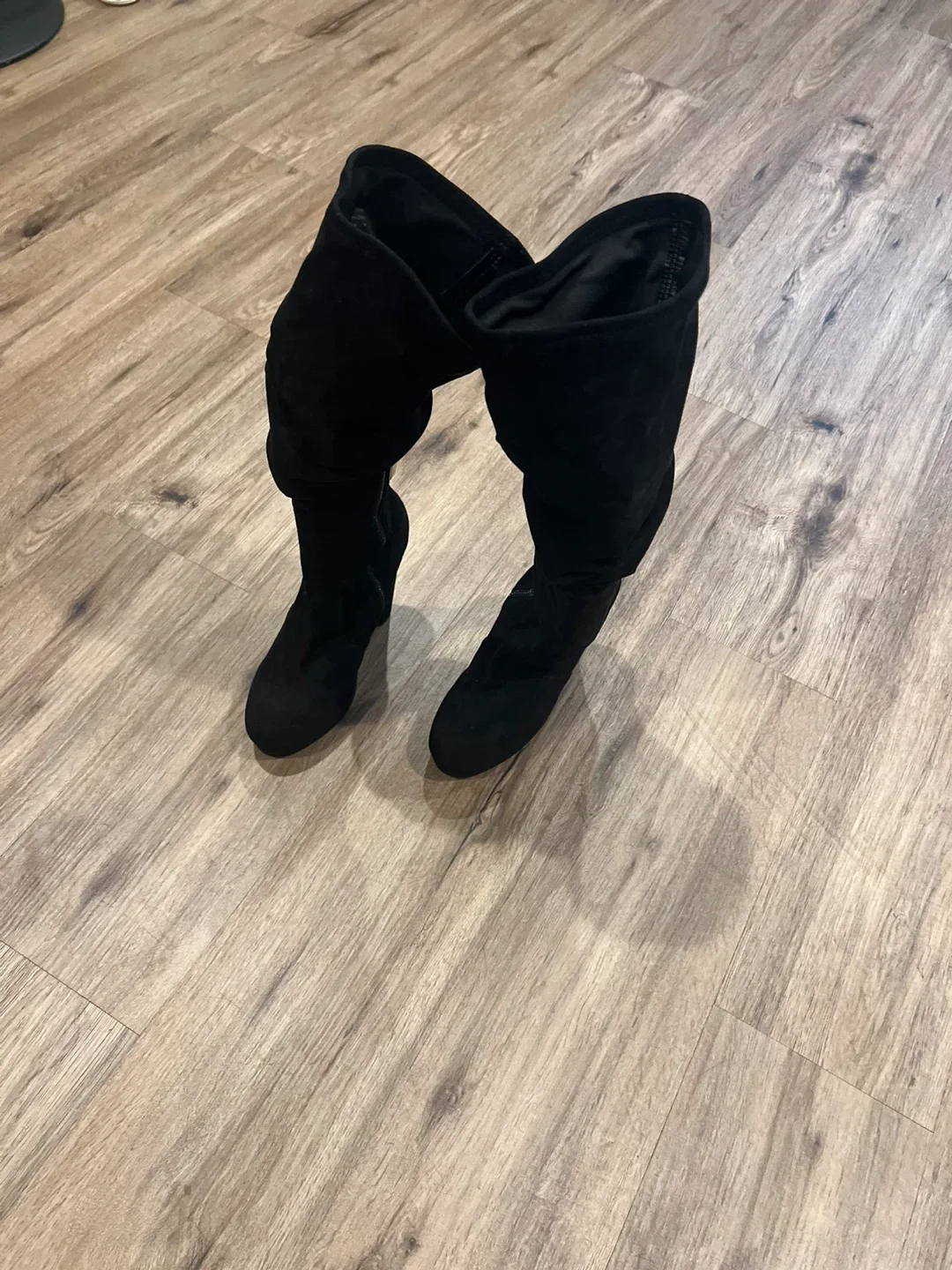 Black Over-the-Knee Heel Boots image indicator(5)
