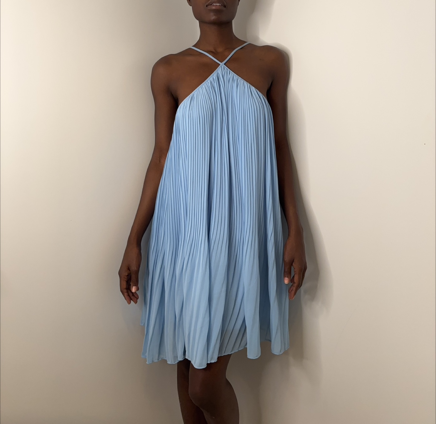 Light Blue Halter Sundress