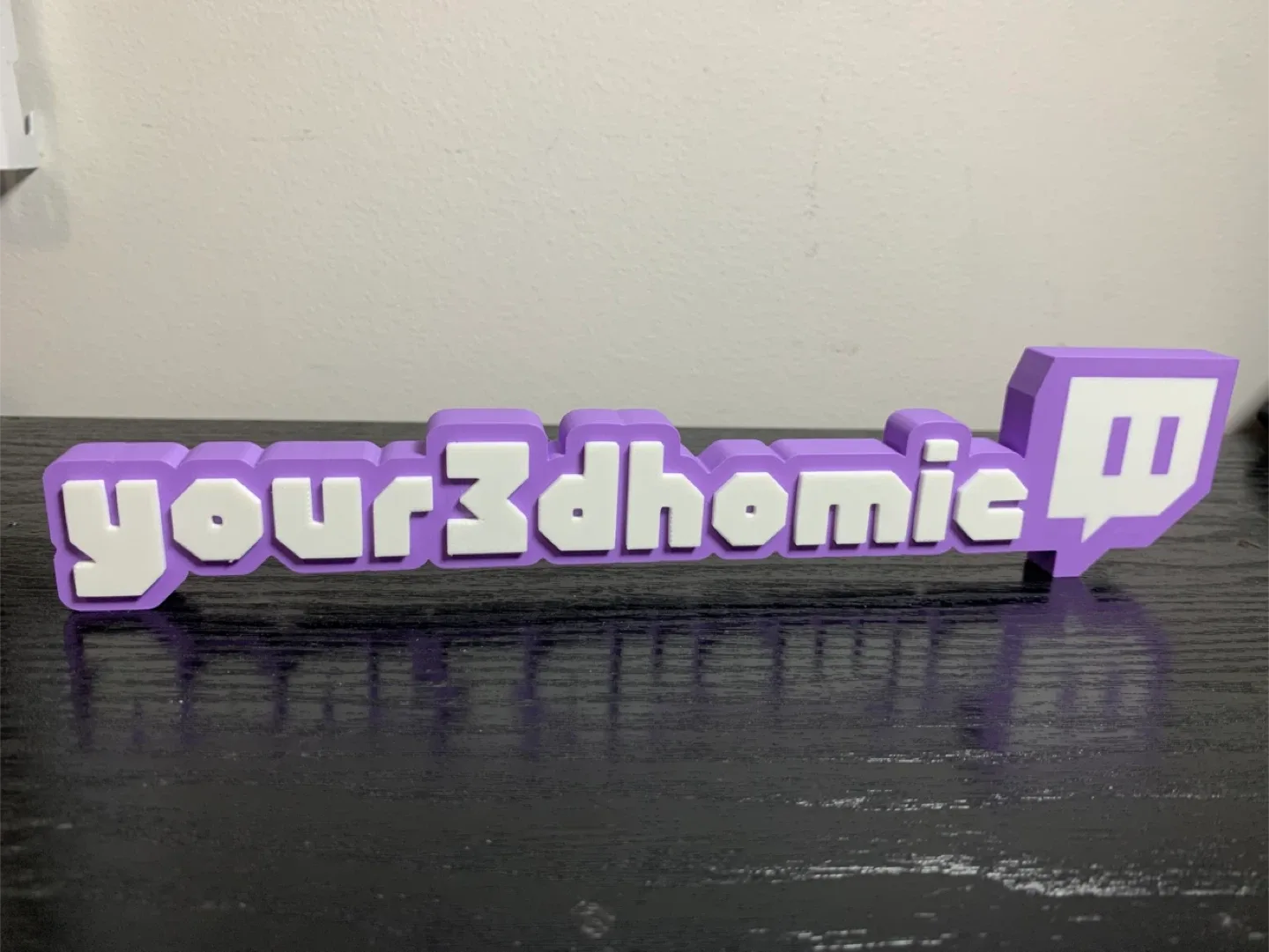 Custom 3D printed Twitch Sign thumbnail