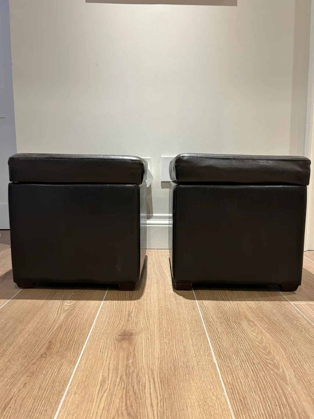 Storage Ottomans - Pair 17W x 17D x 18.5H