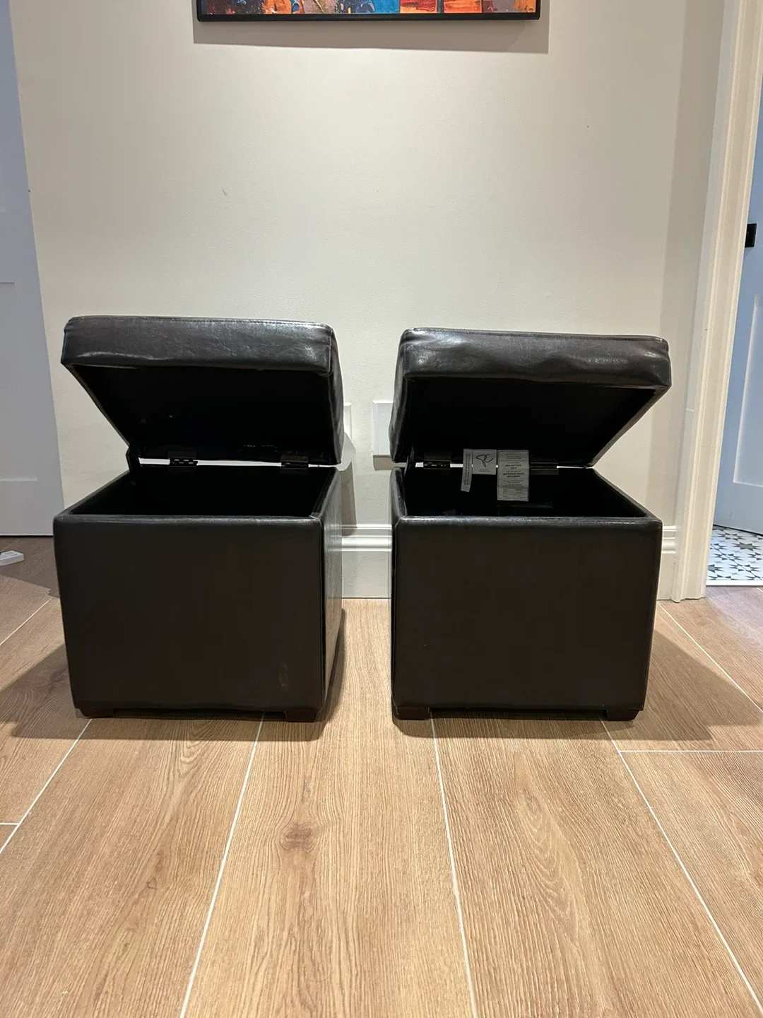 Storage Ottomans - Pair 17W x 17D x 18.5H image indicator(2)