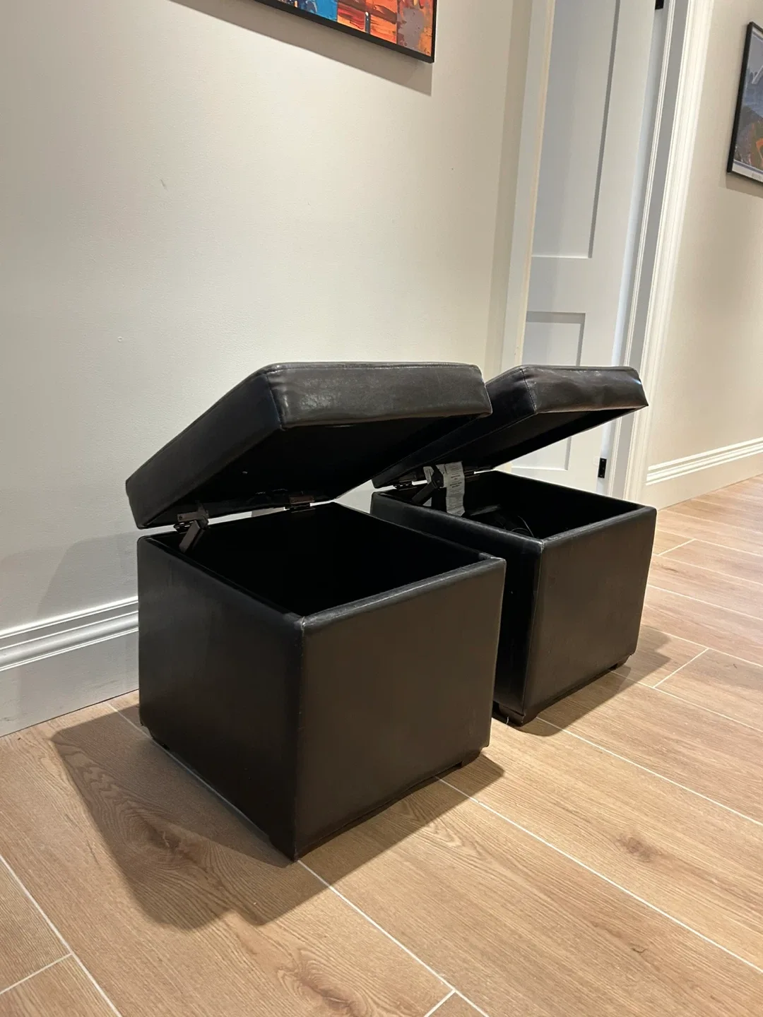 Storage Ottomans - Pair 17W x 17D x 18.5H image indicator(3)