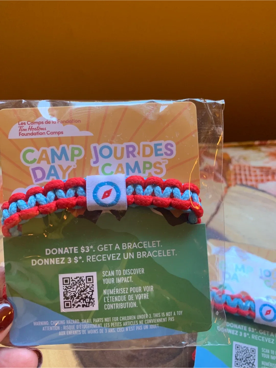 Tim Hortons Camp Day Bracelet 🥕 image indicator(2)