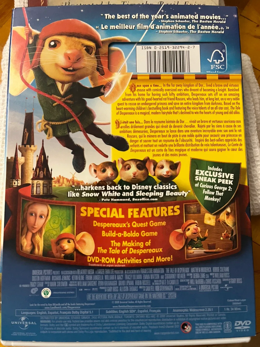 🥕 The Tale of Despereaux Book & Movie image indicator(2)