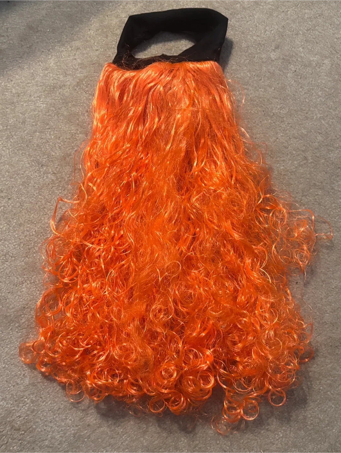 Beautiful Curly Wigs - Orange & White (2 feet) 🥕 thumbnail