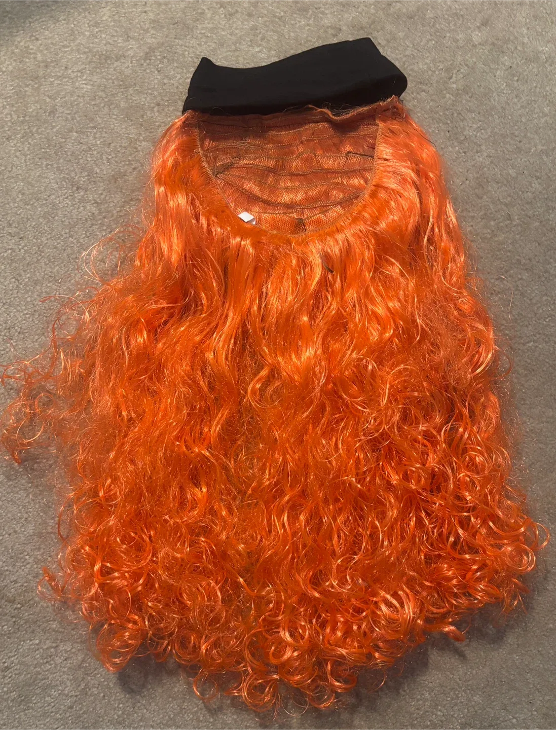 Beautiful Curly Wigs - Orange & White (2 feet) 🥕 image indicator(2)