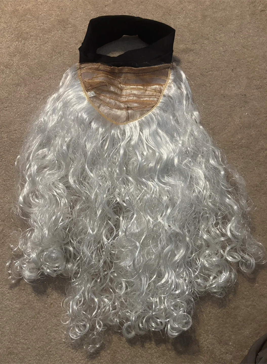 Beautiful Curly Wigs - Orange & White (2 feet) 🥕 image indicator(4)