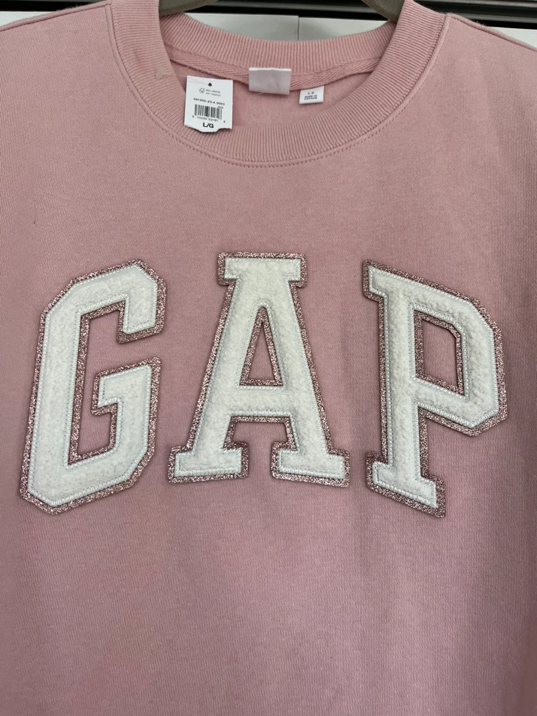 GAP Pink Crewneck Sweatshirt - Size L image indicator(5)