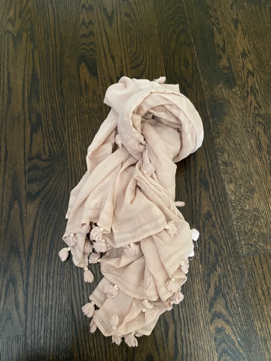 Wilfred ~Pink Tassel Scarf thumbnail