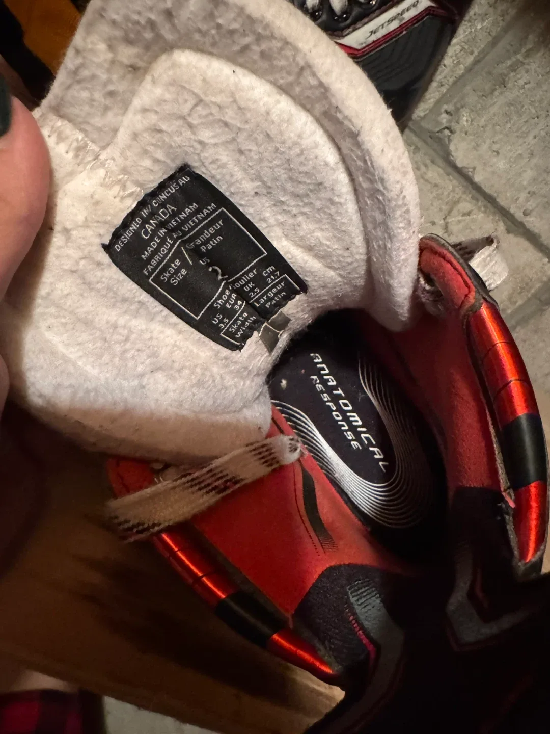 CCM Jetspeed Vibe Hockey Skates - Size 2 Youth image indicator(2)