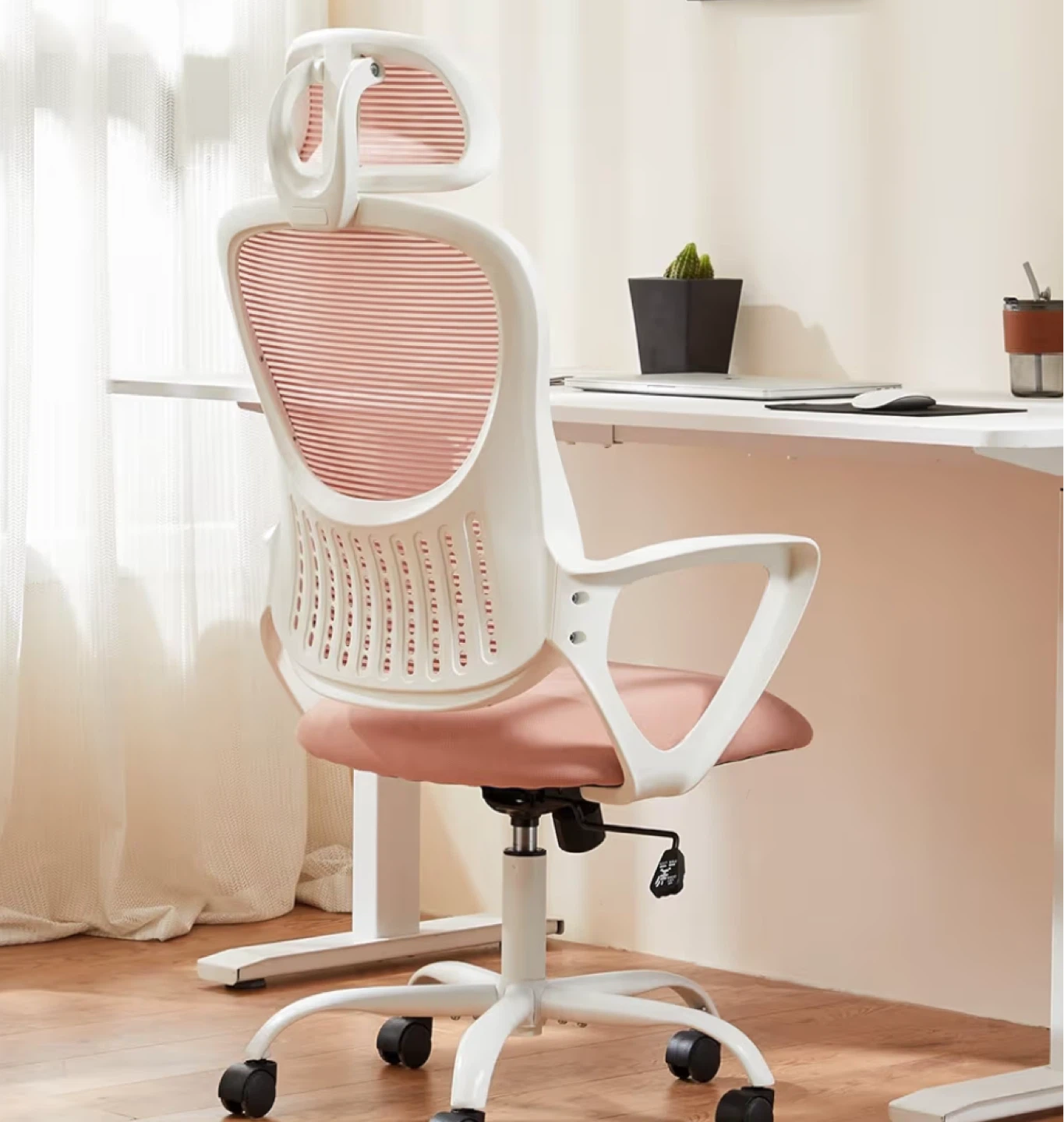 Ergonomic Office Chair - Pink