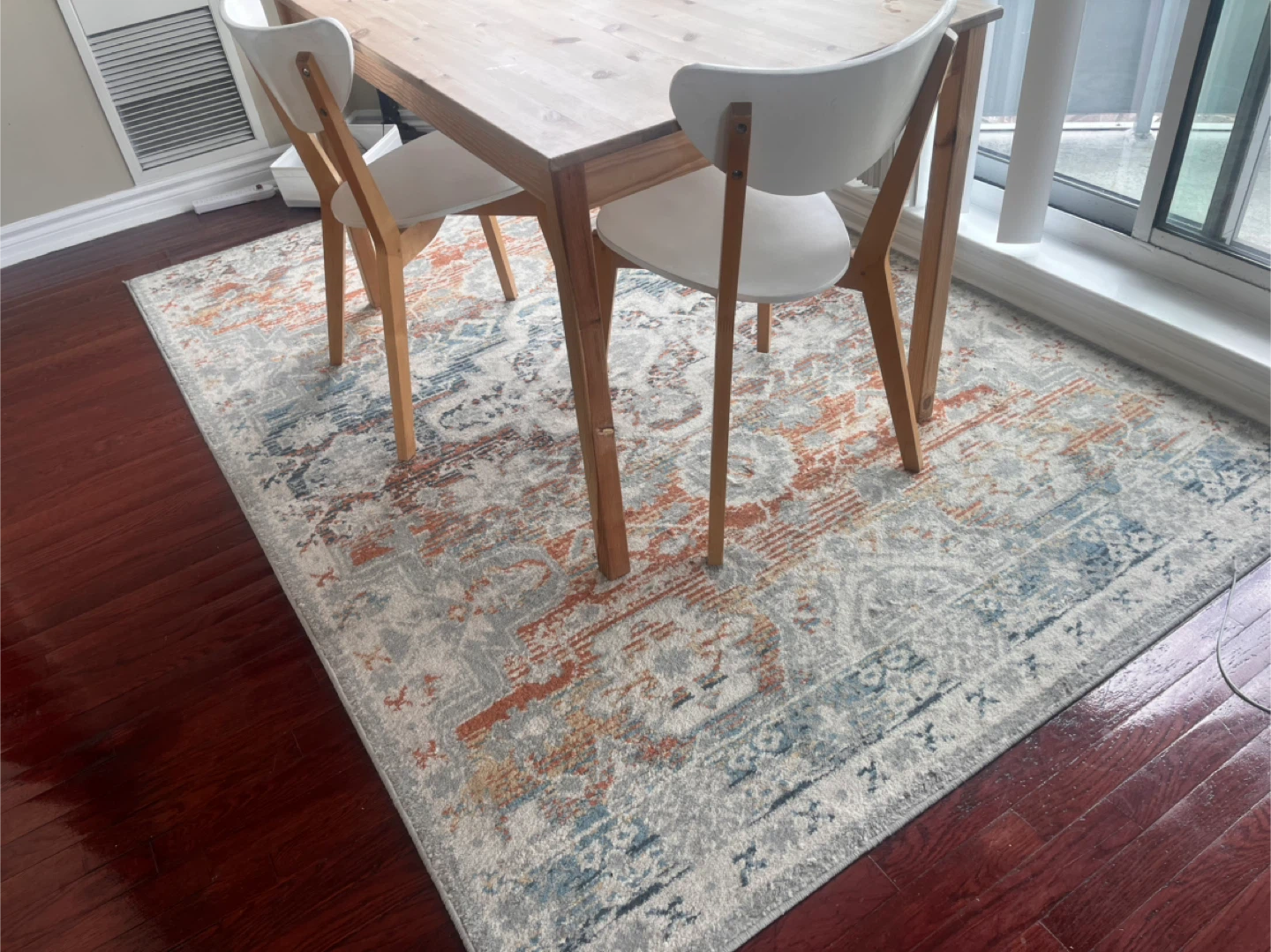 IKEA Randbol Rug, Low Pile, Multicolor, 5'3"x7'9"